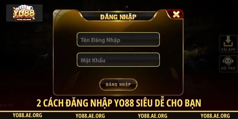 Truy cập YO88 nhanh, đơn giản qua app hoặc web